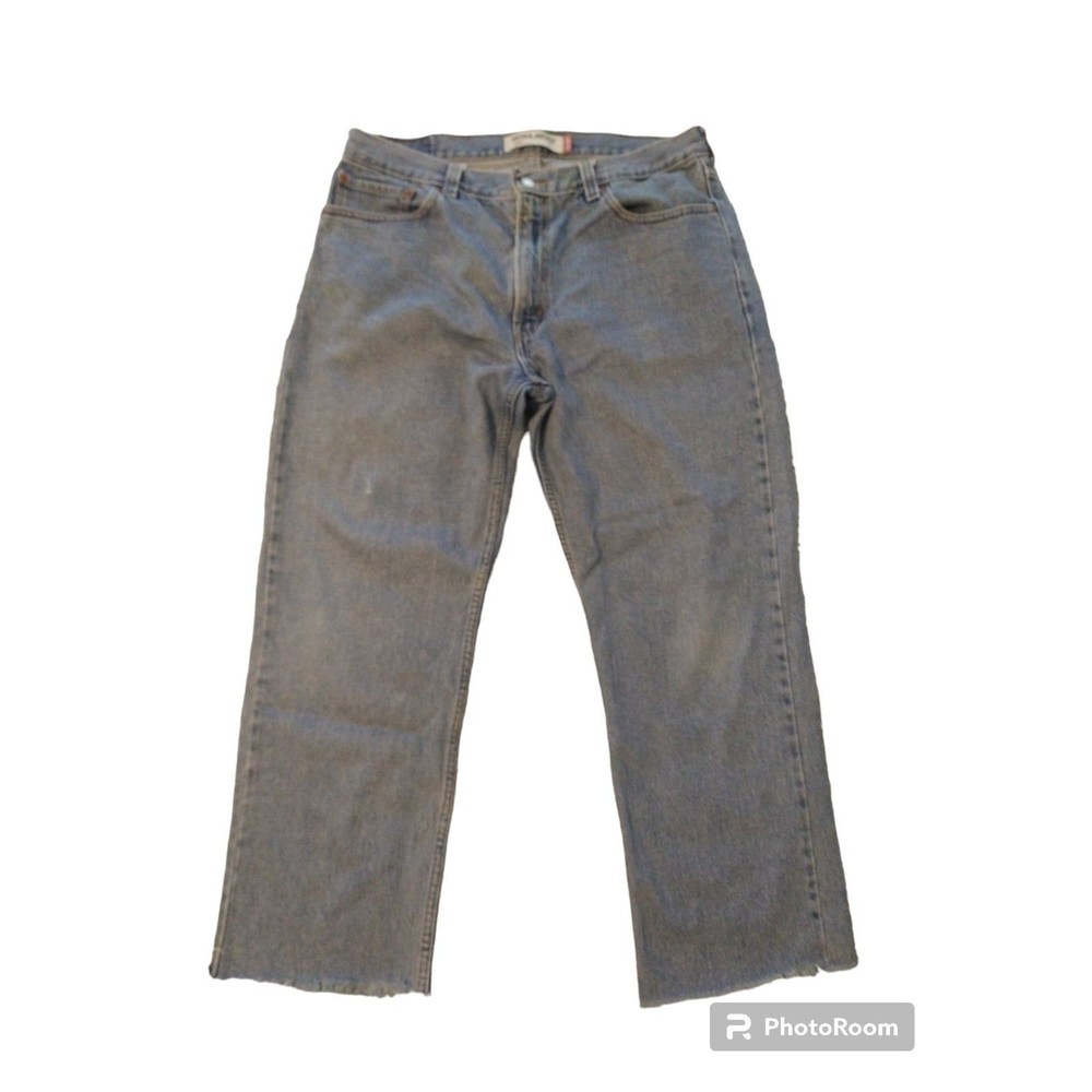 Levis 505 size 36 cropped distressed jeans